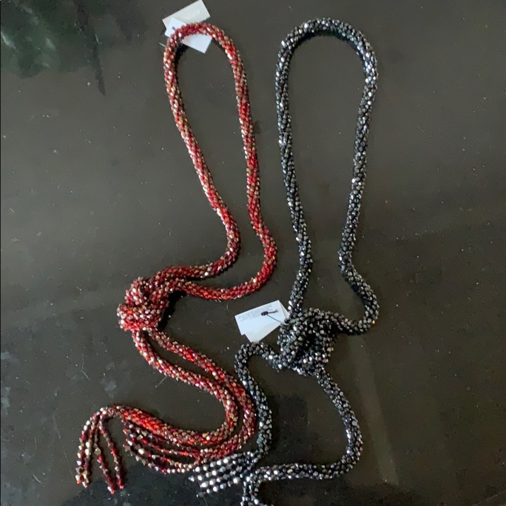Chico’s crystal rope necklaces